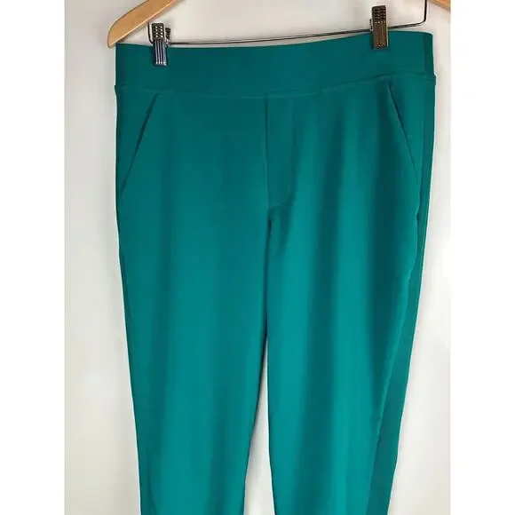 Athleta 2023 Brooklyn Ankle Pant Emerald Green Stretch Women's Size 10 Petite - Picture 3 of 13